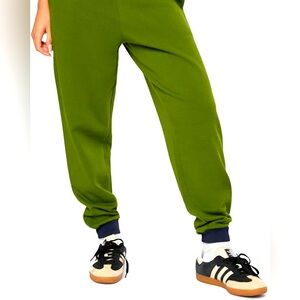 WeWoreWhat Green with navy trim Women's slim Jogger Pants sz XL